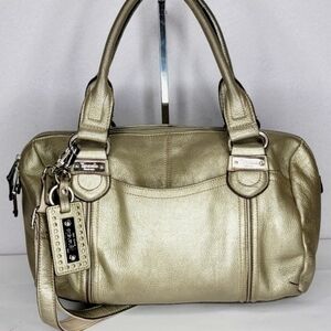 TIGNANELLO Metallic‎ Pebbled Leather Bag. P124